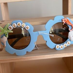 Kids Beach Babe Blue Sunglasses